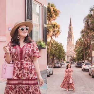 Kate Spade Paisley Blossom Floral Long Dress
